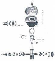 4-Gang-Motor-Zylinder Kurbelwelle MZ RT 125