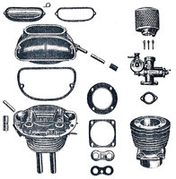 Motor-Zylinder-Vergaser EMW R 35