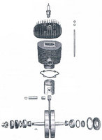Motor-Kurbelwelle-Zylinder IWL Pitty Wiesel