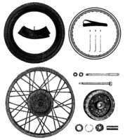 Räder Reifen für Simson S50