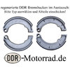 regenerierte DDR Bremsbacken im Tausch für MZ ES 175-250/0-2