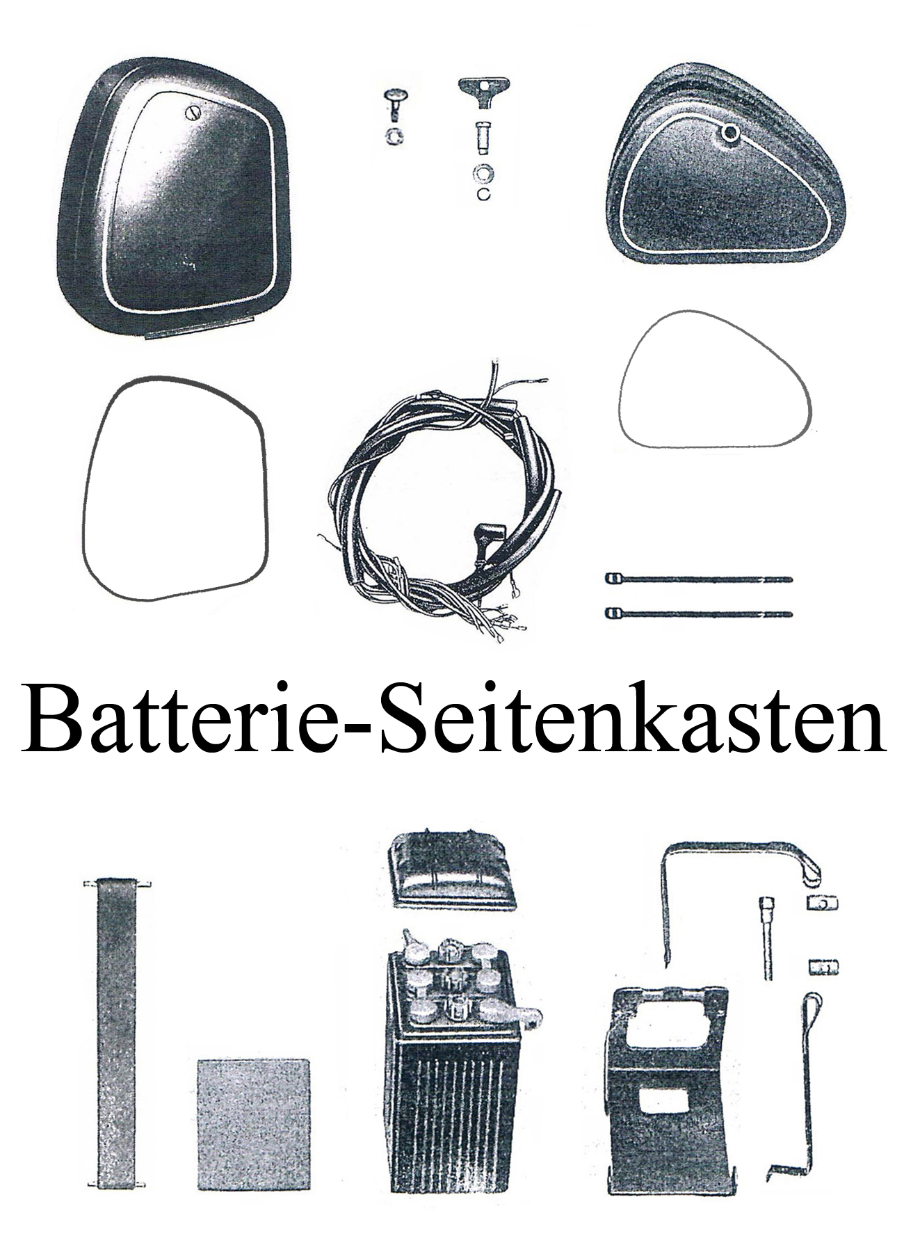 DDR-Motorrad IFA MZ RT 125 Ersatzteileliste Batteriespannband Kabelbaum Dichtgummiring Seitenkasten