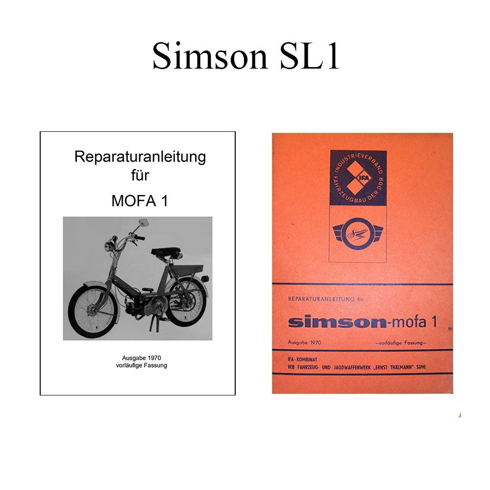 Literatur für Mofa Simson SL1